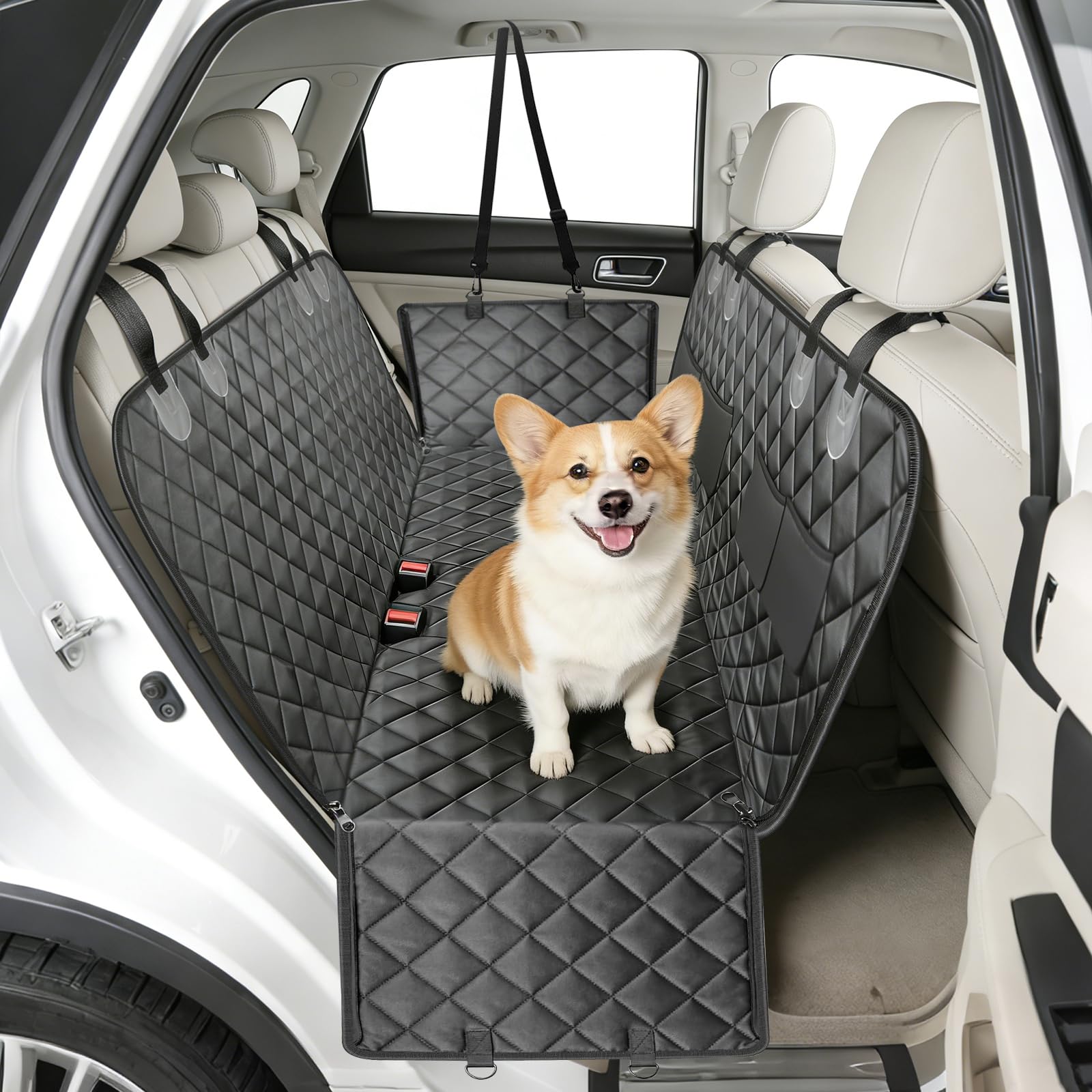 Funda Perros Coche, Protector Coche Perros Asiento Trasero