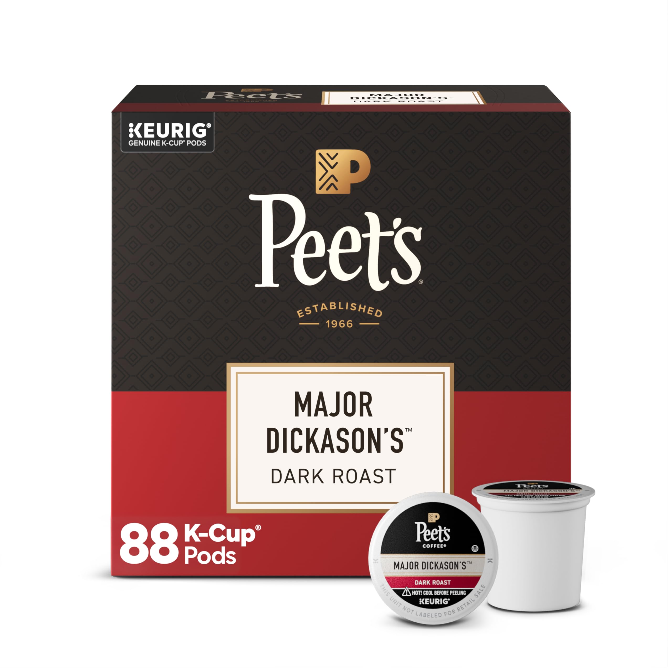 Amazon.com: Peet's Coffee, Dark Roast Keurig K-Cup Pods, 100