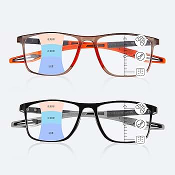 Amazon.co.jp: [Platamona] 遠近両用メガネメンズ えんきん両用