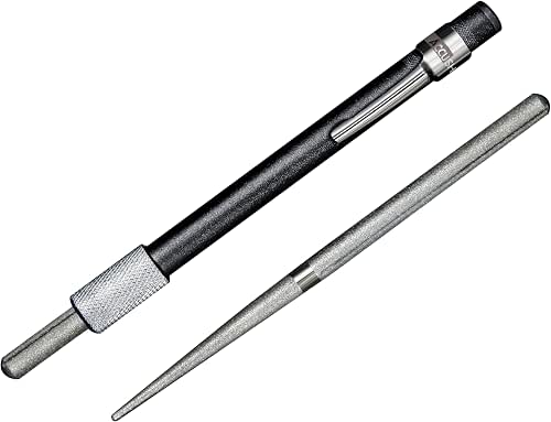 AccuSharp Professional Dual Rod Knife Sharpener, Retractable Diamond-Coated Steel Rod,
