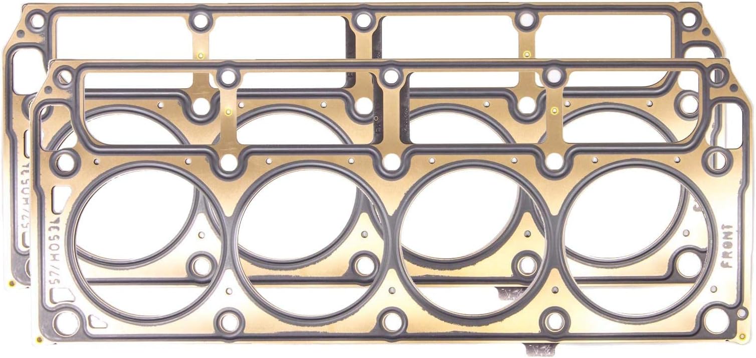General Motors GM Performance Parts Cylinder Head Gasket, 3.920 in Bore, 0.051 in Compression Thickness, Multi-Layered Steel, LS1 / LS6, GM LS-Series, Pair