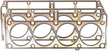 General Motors GM Performance Parts Cylinder Head Gasket, 3.920 in Bore, 0.051 in Compression Thickness, Multi-Layered Steel, LS1 / LS6, GM LS-Series, Pair