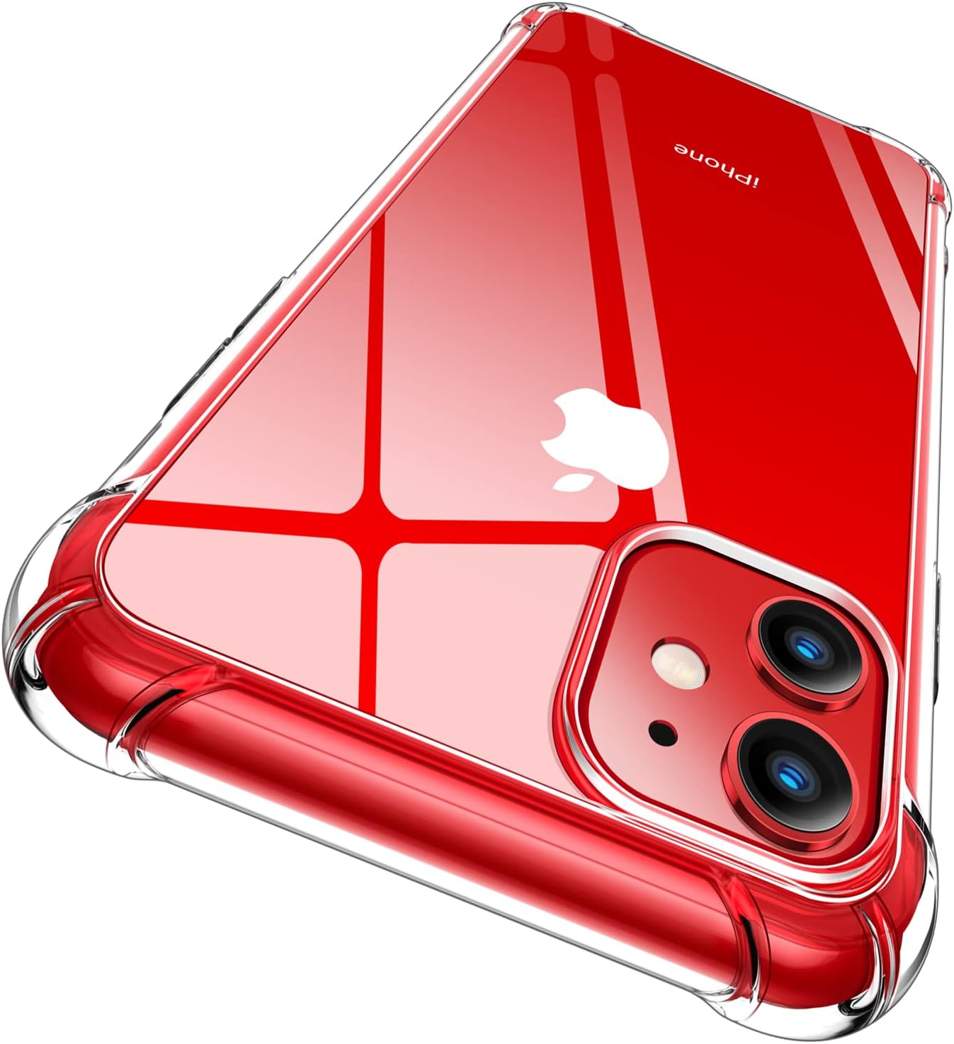 CANSHN Clear Designed for iPhone 11 Case [Military Drop Protection] [Not Yellowing] Shockproof Protective Phone Case with Soft TPU Bumpers, Slim Thin Case for iPhone 11 - Clear