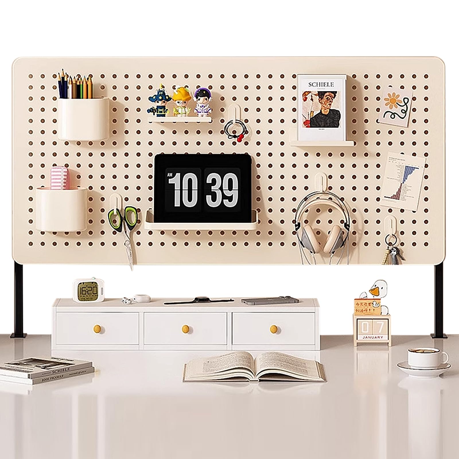 Tableau perforé en métal à coller