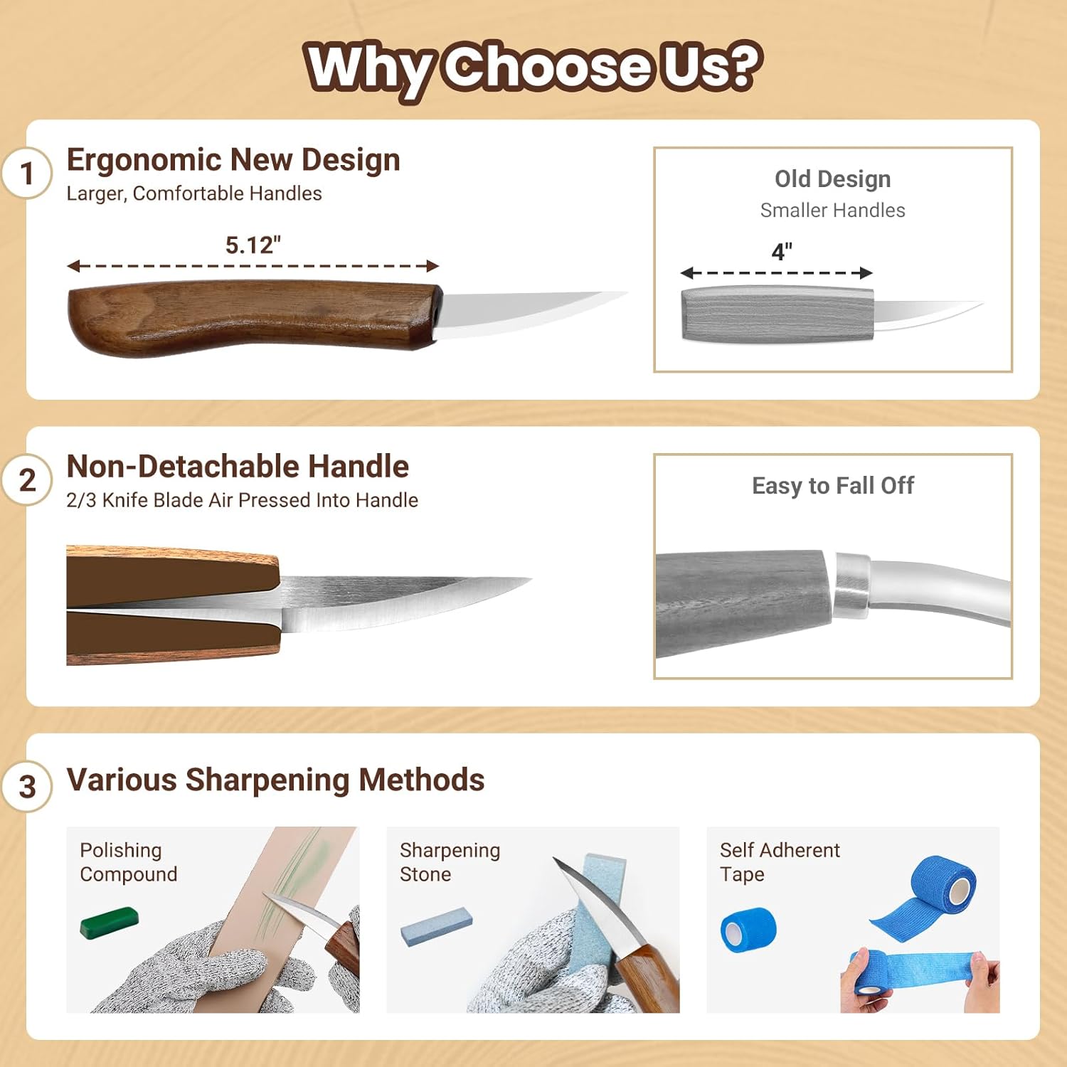 Wood Carving Kit Whittling Kit: 27pcs Wood Carving Tools Set with 4PCS Wood Carving Knives & 6PCS Detail Knive - Woodworking Tools Gift with Basswood Blocks Hobby for Beginners Adults Kids
