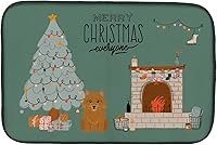 Vista 420 de Caroline's Treasures CK7824DDM - Tapete absorbente para secado de platos con diseño de bulldog inglés, rojo y blanco, para encimera de cocina, 14 x