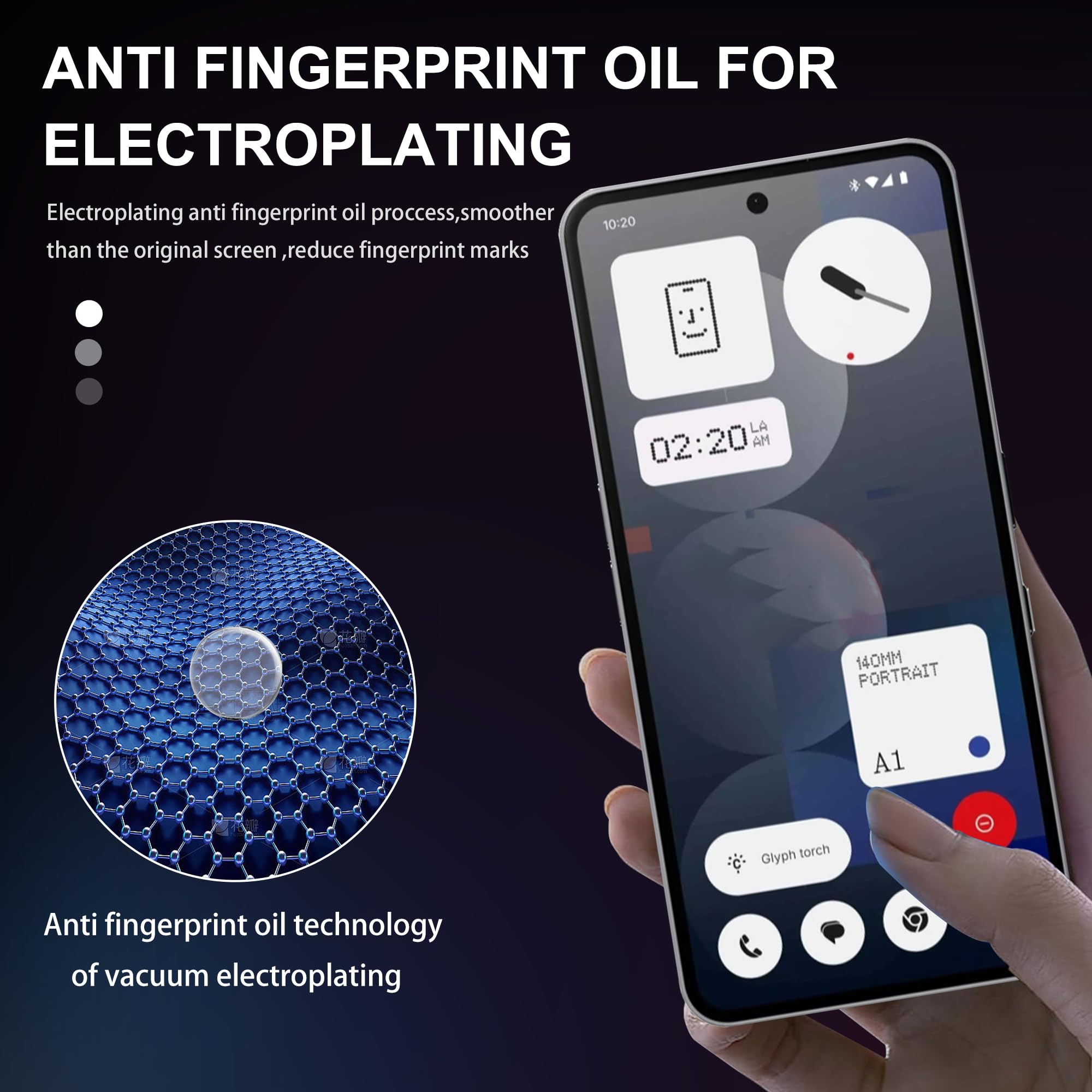 Opaca Pellicola Protettiva Idrogel per Nothing phone 3a/3a