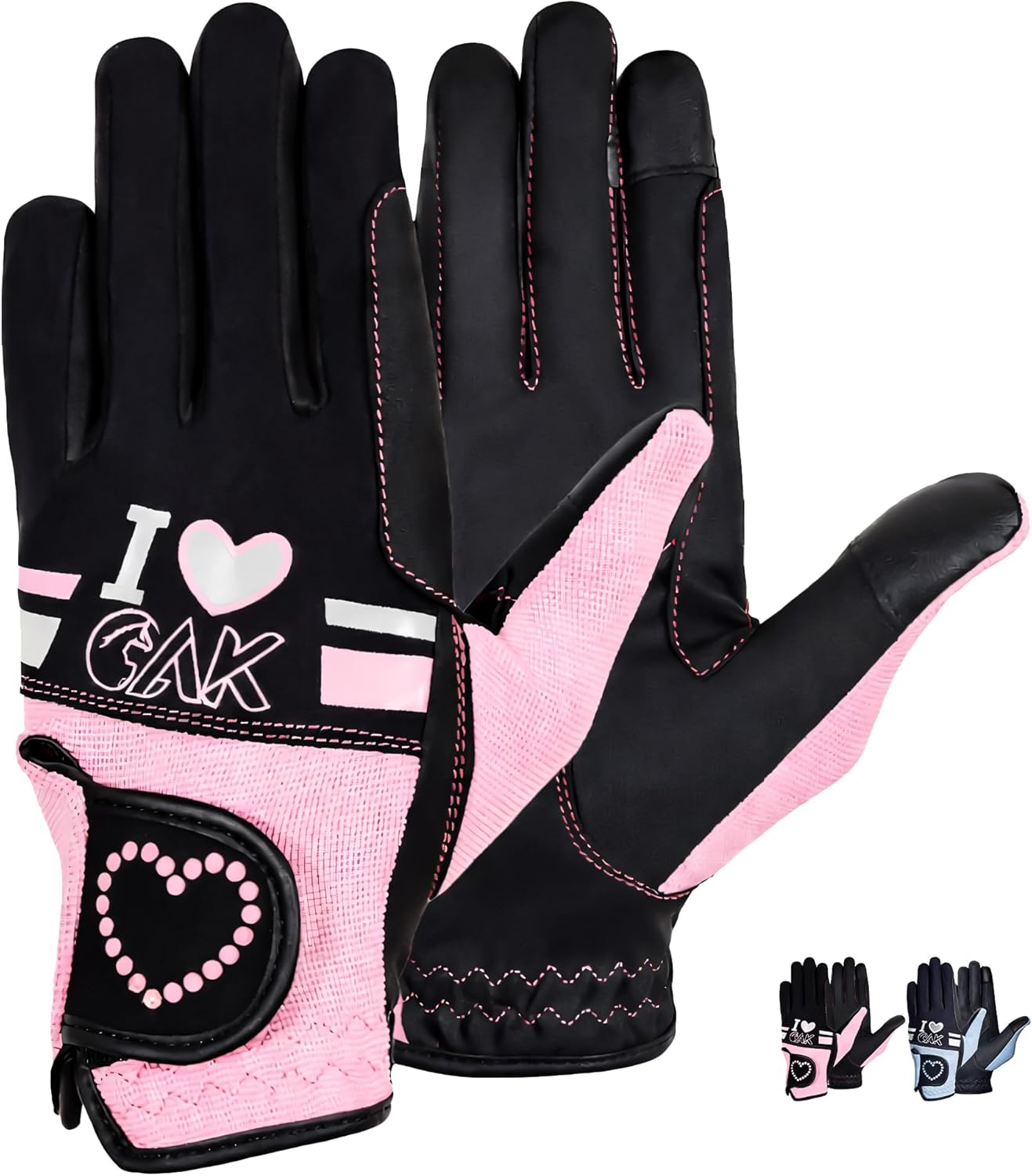 AK Love Horse Riding Gloves Ladies, Men & Kids Equestrian Gloves for All Season AKRS-6388