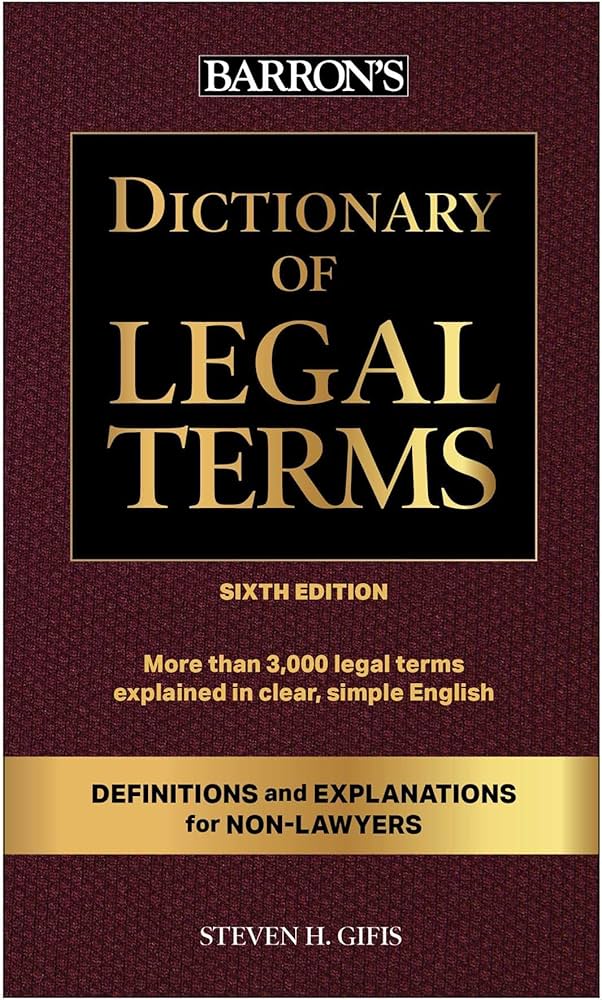 Amazon.com: Dictionary of Legal Terms: Definitions and