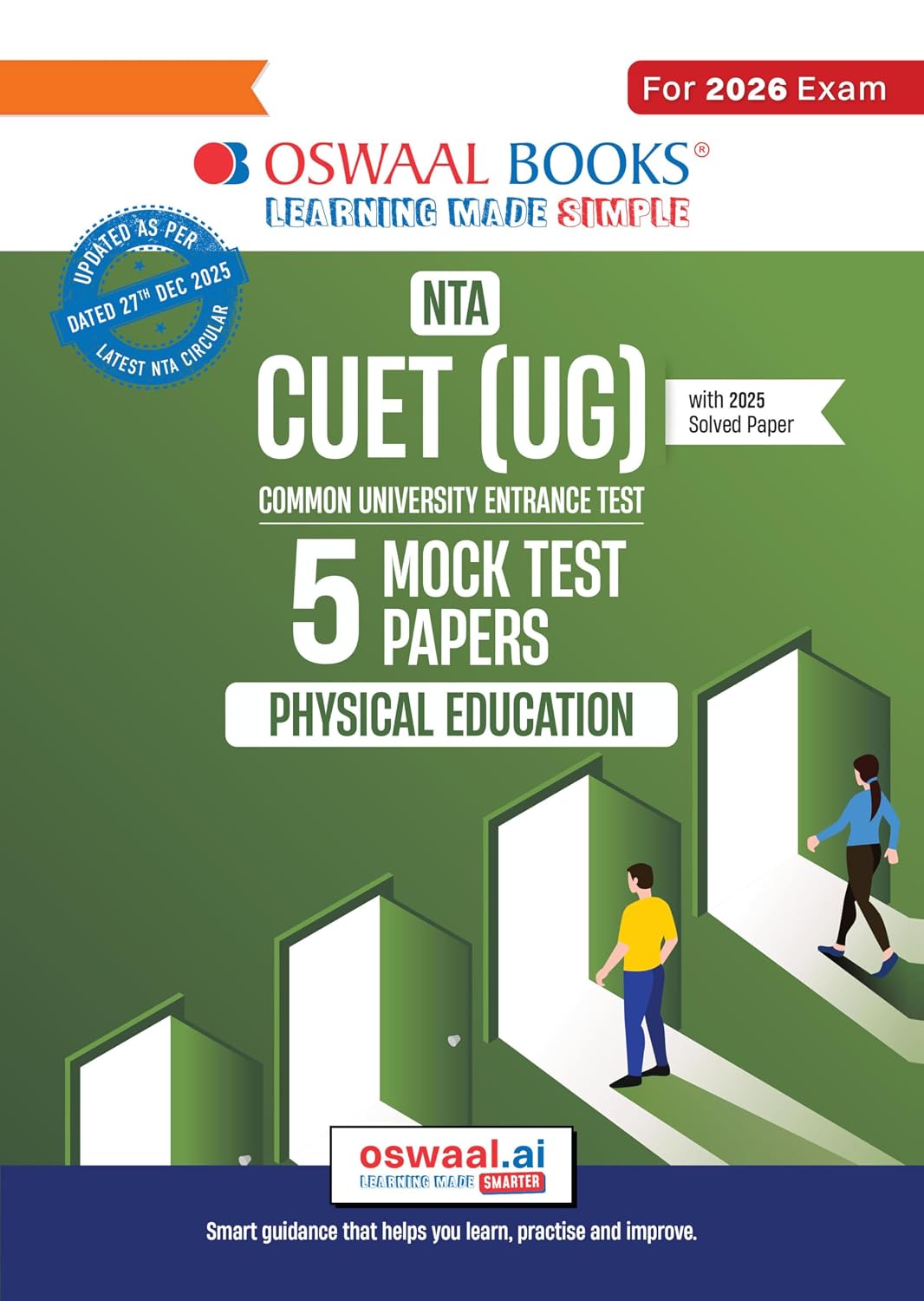 Oswaal NTA CUET (UG) 5 Mock Test Papers Physical Education For 2026 ...