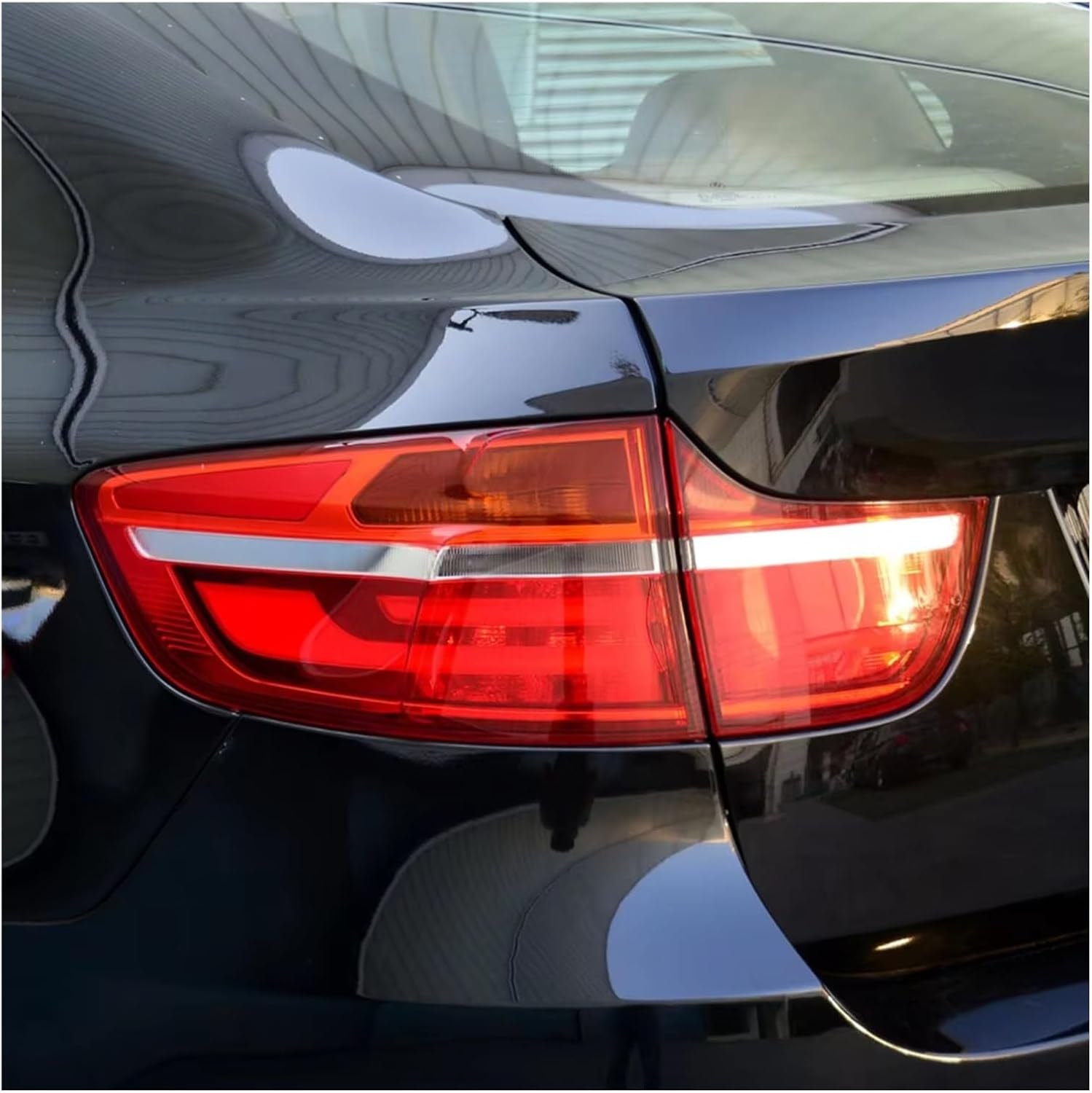 Tail Lamp cover For X6 E71 2008-2014 Car Rear Taillight Shell Caps Indicator Lighting Cover Lampshade Accessories (Outside A Piar)