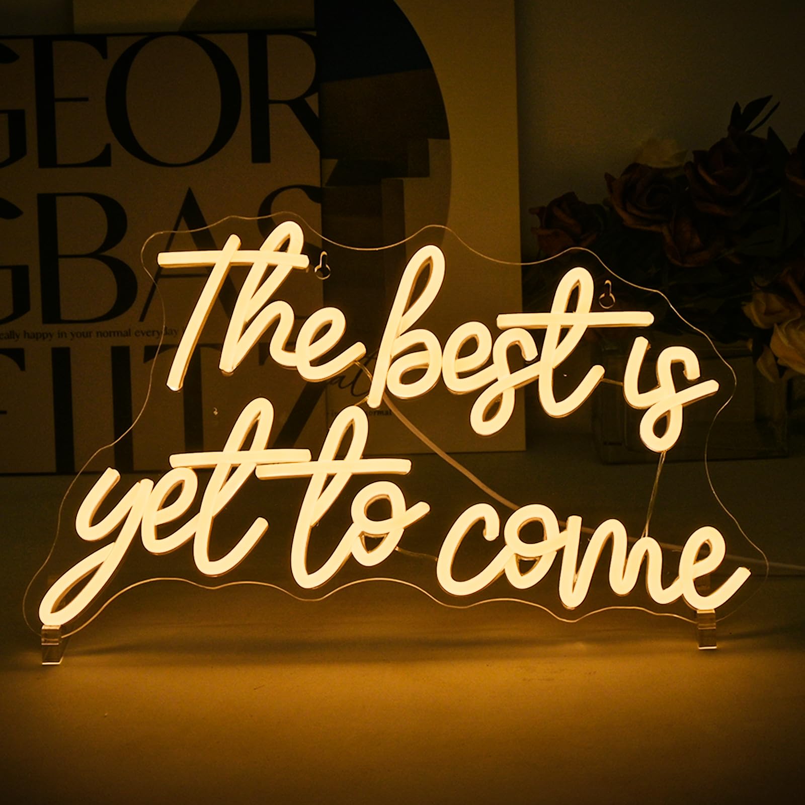 The Best Is Yet to Come Neon Sign Warm White LED Sign for Ceremony