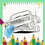 Lowrider Car Coloring Book