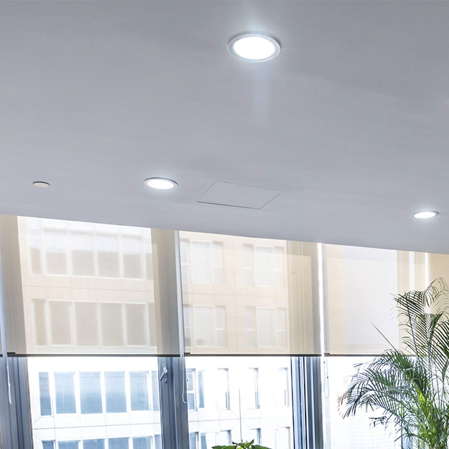 ONSSI LED plafondlamp, 20 W, 2000 lm, rond, diameter 220 mm, koud wit