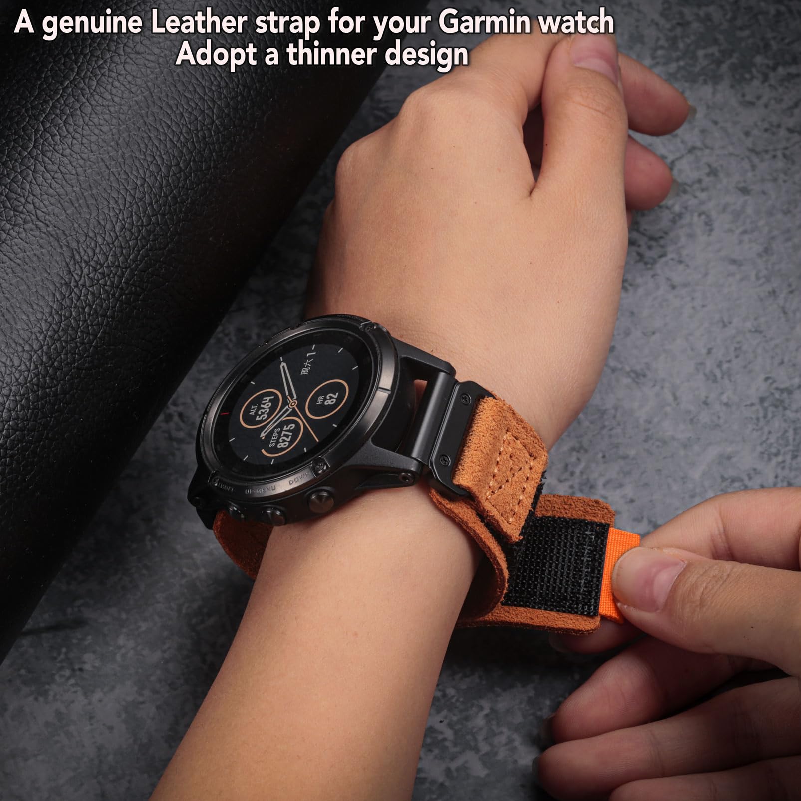 Hemsut h Compatible Fenix 5 Band 22mm Width Soft Nylon Watch Strap for Fenix 8 47mm, 5 Plus, 6, 6 Pro, 7, exip - Image 2