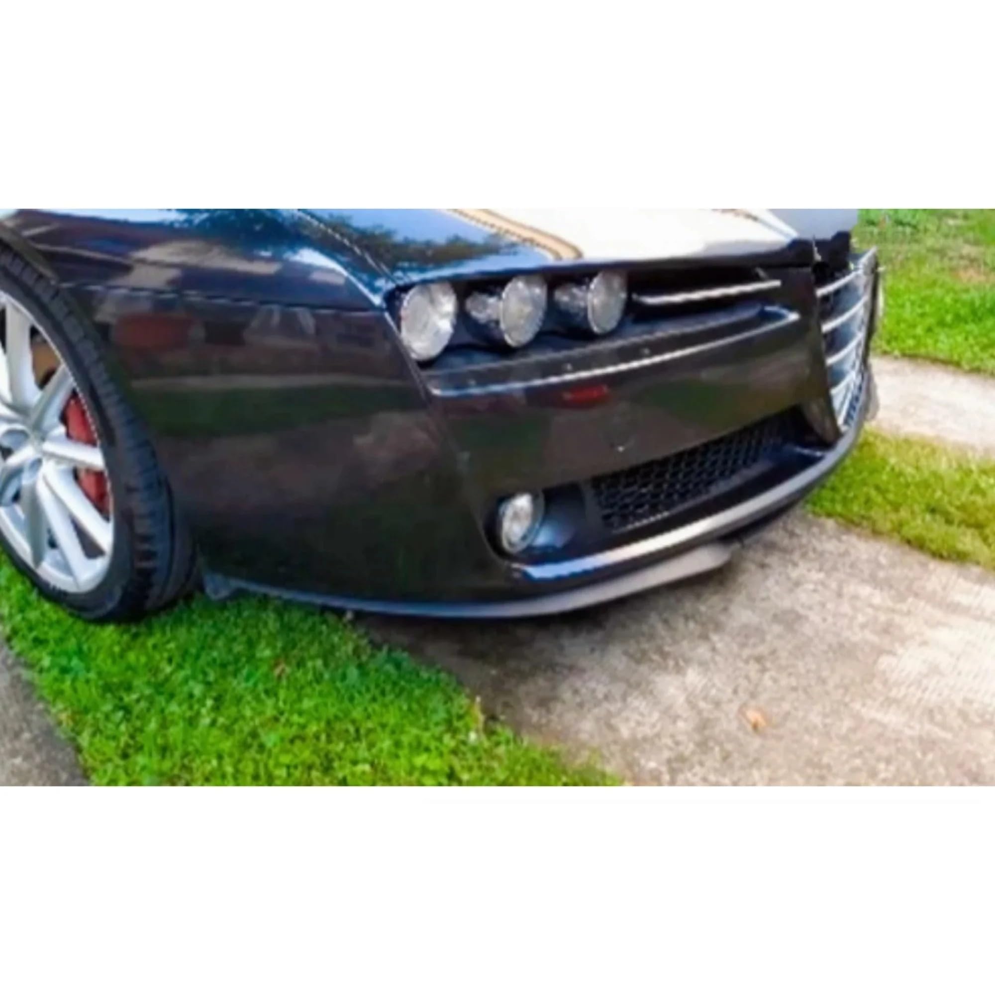 Spoiler Anteriore Per Alfa Per Romeo 159 Per CUPRA R Accessori Auto Spoiler Flap Universale 3 Pezzi Kit Corpo In Plastica Parti Esterne PARAURTI ANTERIORE Per LABBRO﻿ Spoiler Paraurti Anteriore(BLACK)