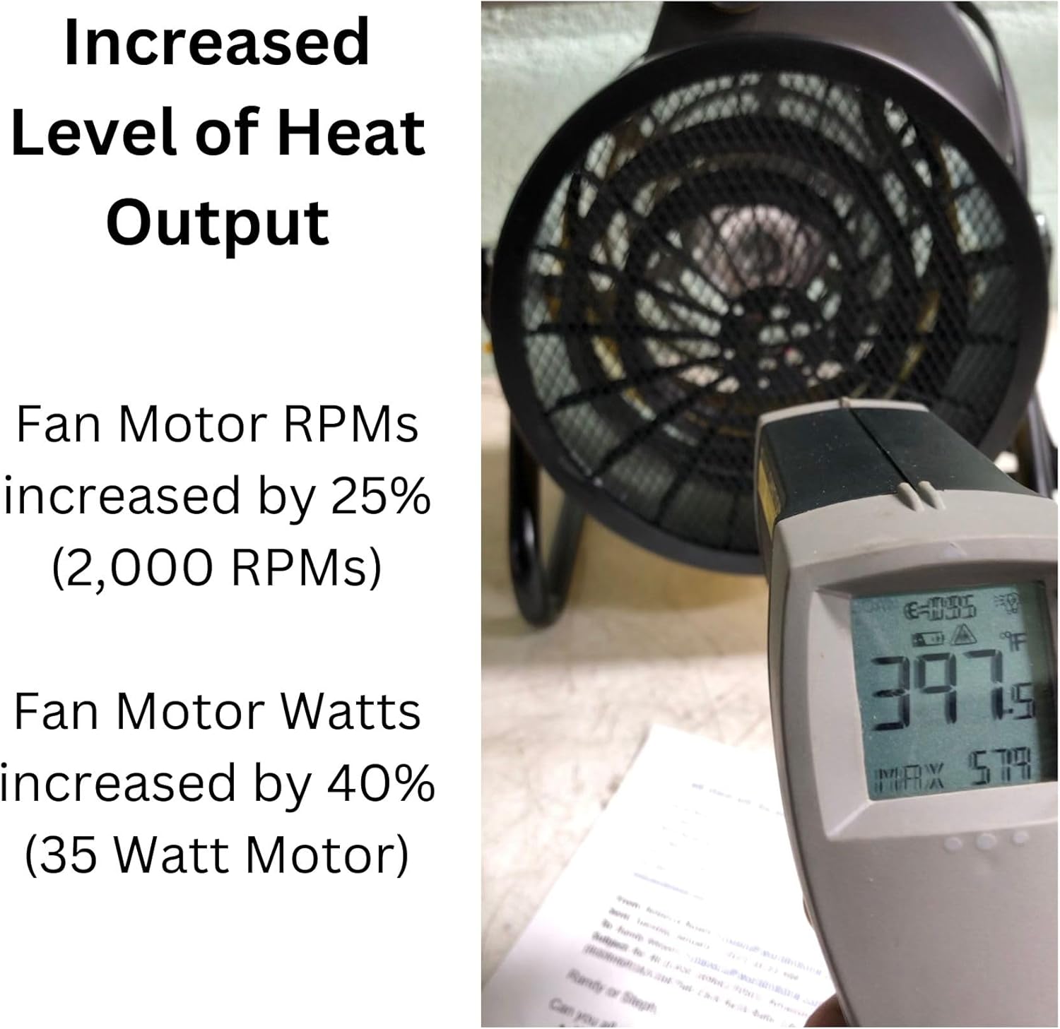 Dura Heat Yellow Stainless Steel Forced Air Heater with Thermostat