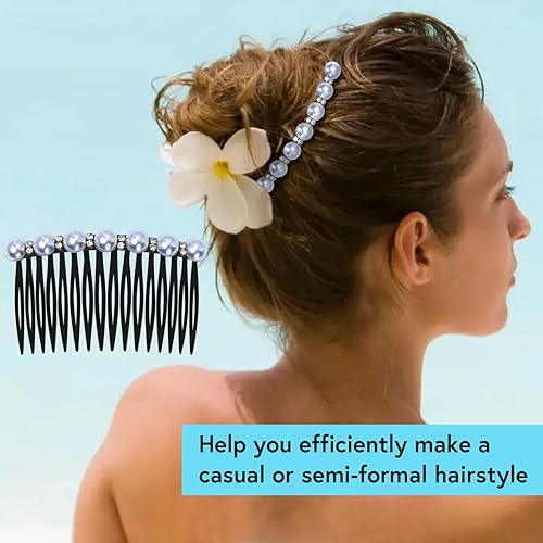 Miniatura 2 de Peine lateral para el pelo para niñas y mujeres, sujeta el flequillo, peine de torsión francesa, pinzas para el cabello, accesorios para el cabello,