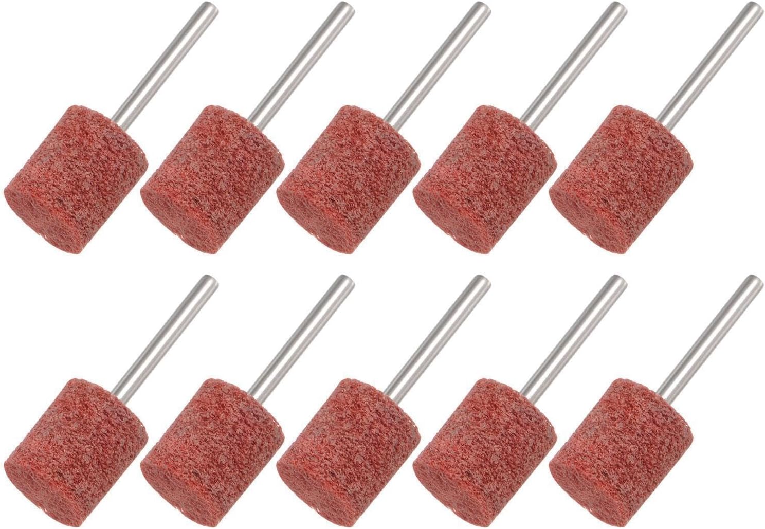 Toolparts And Accessories 10pcs Nylon Fiber Mounted Point Grinding Head 400 Grit 14mm Dia Cylinder Wheels (#CN#130824-04122)