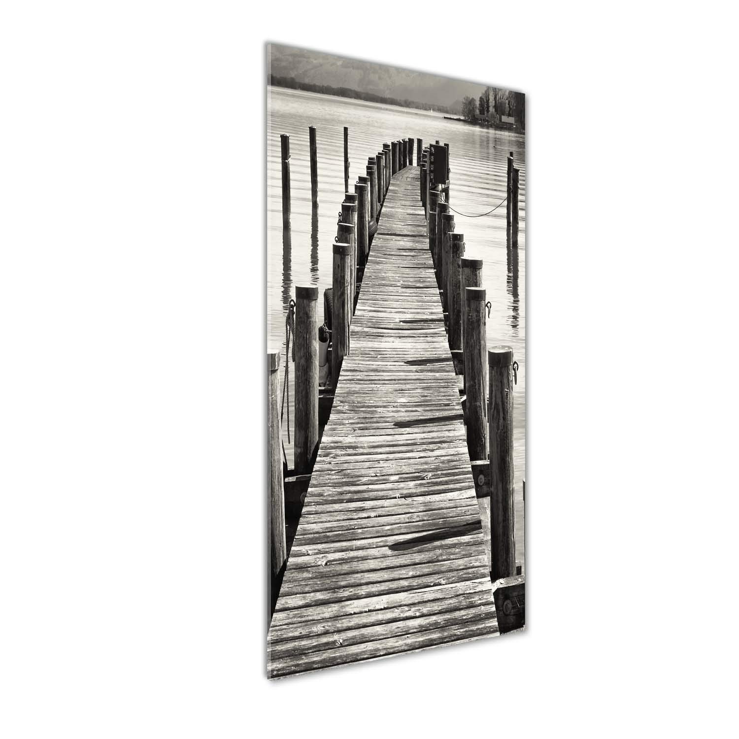 Impression sur verre acrylique 50x125 Tulup tableau pour la mur déco paysage noir et blanc