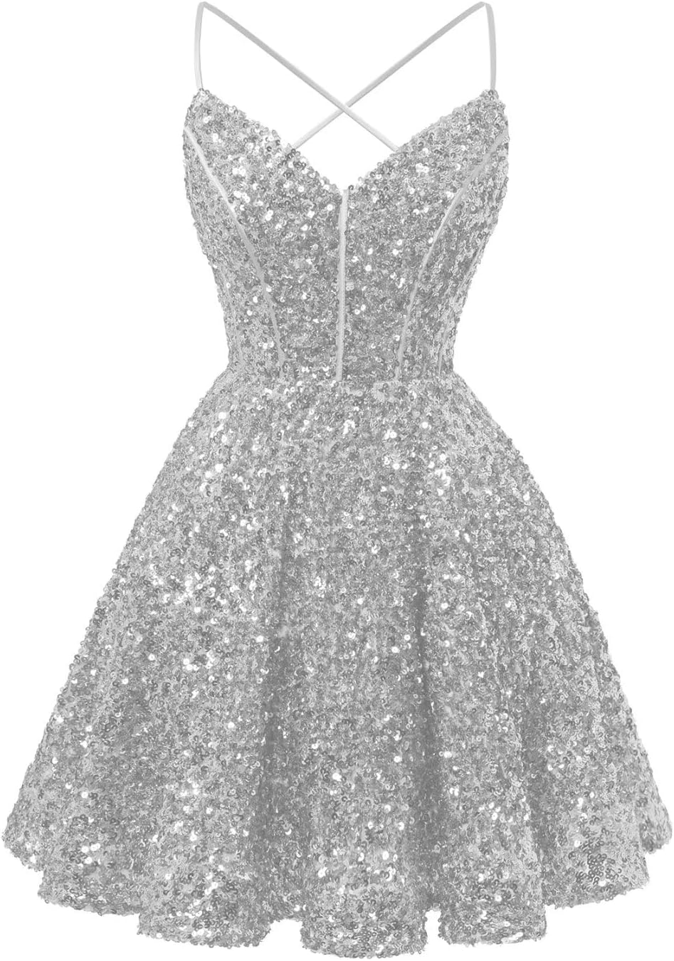 midi women's wedding guest dresses Mac Duggal Embellished High Neck Cap Sleeve A Line Dress Berry size Woman in Short White BreezyTunic line silhouette create a Size:32/30