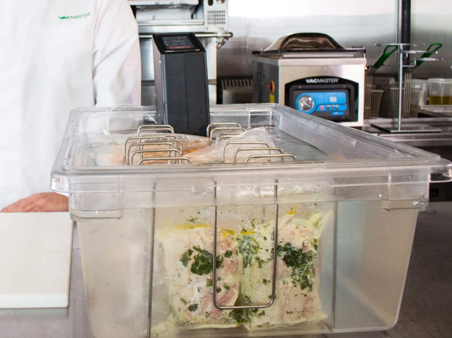 VacMaster SV10 Touch Screen Sous Vide Immersion Circulator with Built-in Temperature Probe