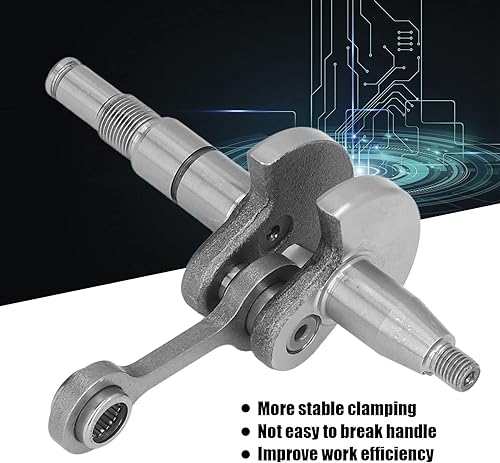 Miniatura 5 de Kadimendium 1132 030 0402, ligero reduce la fatiga eficiente del cigüeñal reemplazo del cigüeñal de acero aleado no se rompe montaje para Stihl 018