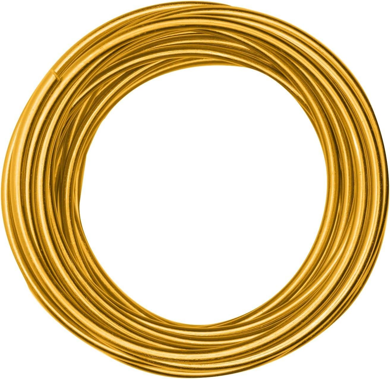Vaessen Creative Filo di Alluminio 5mm 10m Oro, 5 mm 10 m Gold - Immagine 1