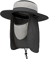 Vista 7 de Outdoor Sun Hat UPF 50 Protection Waterproof Fishing hat Face Cover Summer Neck Flap Hat