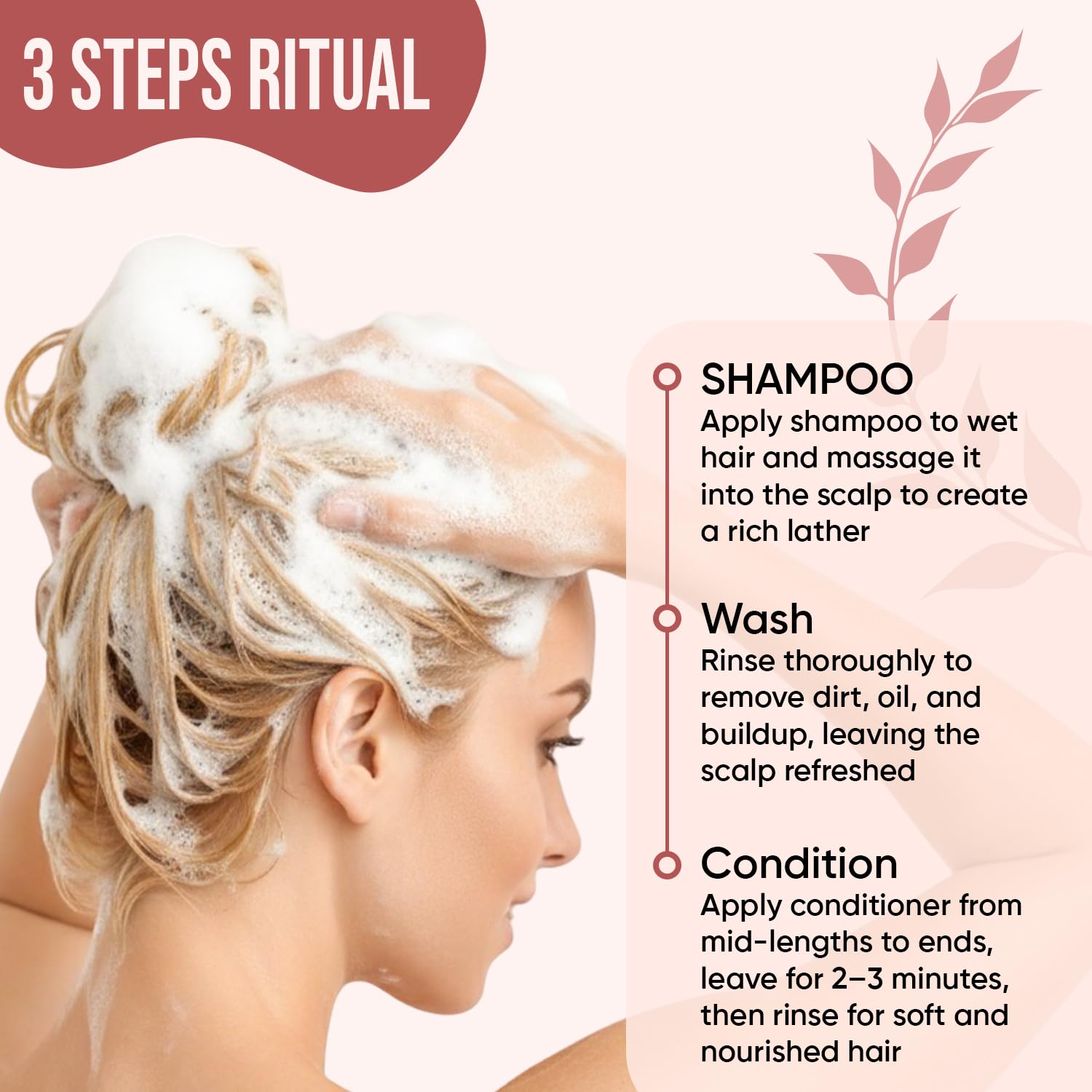 DEL SUR Color Safe Shampoo and Conditioner Set | 16 fl oz Each | with Camellia Japonica, Quercetin & Biotin | Color Protecting, Hydrating & Anti Frizz Care for Color Treated Hair - Image 8