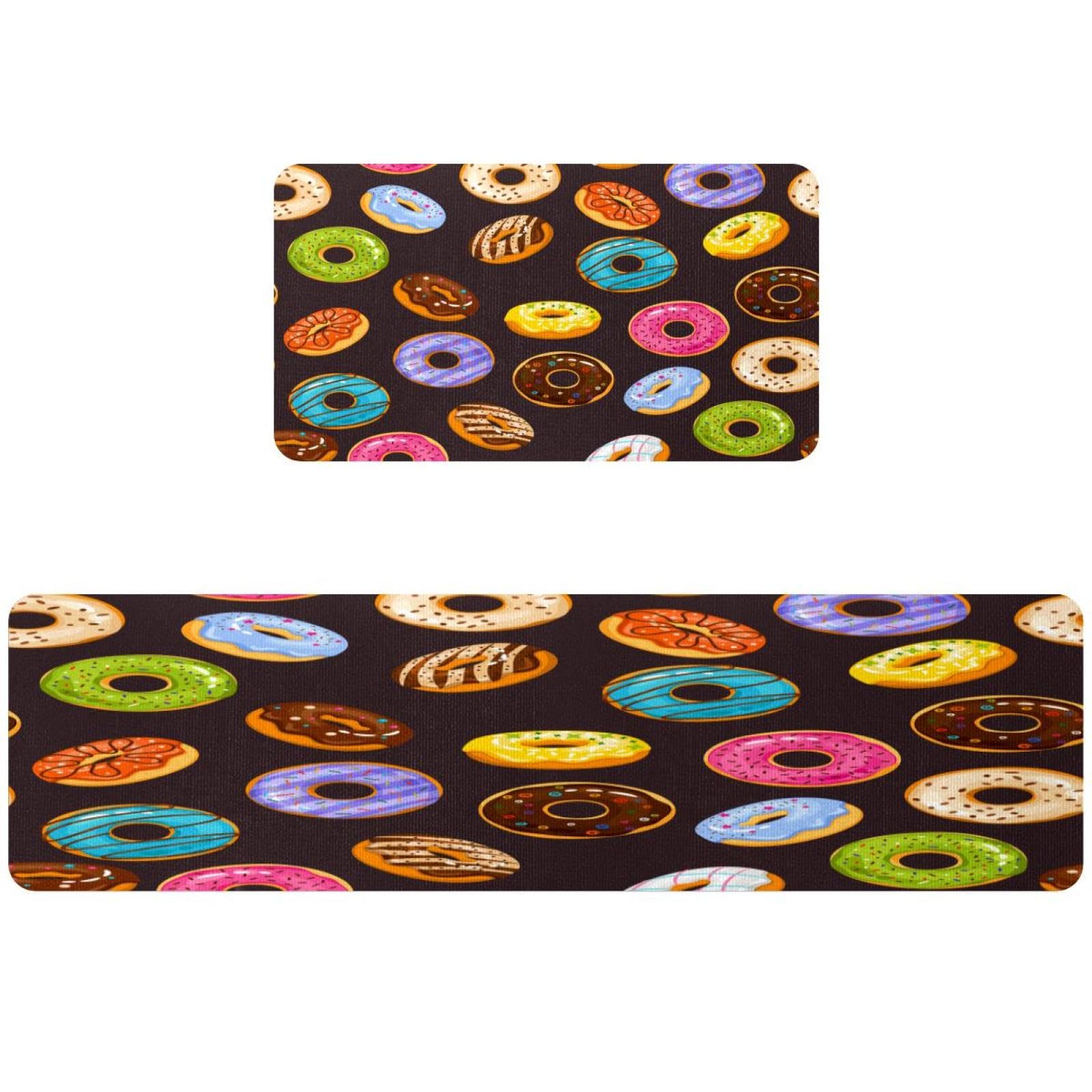 Tapetes de cocina antideslizantes VAPOKF lavables y absorbentes set de 2 piezas