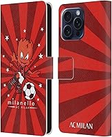 Vista 8 de Head Case Designs Funda de piel con licencia oficial de AC Milan Dream Big Children compatible con Apple iPhone 13 Mini