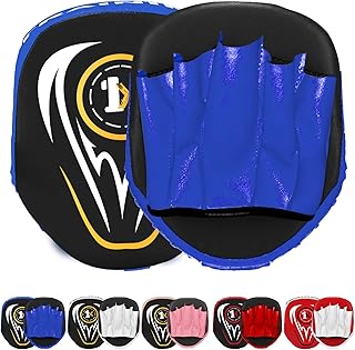 ONEX Kids Boxing Focus Pads Punching Mitts Punch Straight Pads Strike MMA Kickboxing equipments Hook & Jab Karate Muay Thai Taekwondo Training Punch Gloves Pad for junior kids