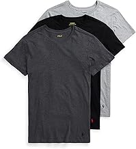 POLO RALPH LAUREN Men's Classic Fit Undershirt W/Wicking 3-Pack Crews