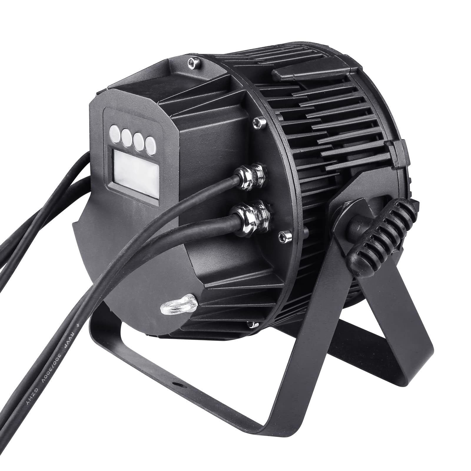 Focos Par Led IP67 Exterior Impermeable Luces de Discoteca DMX512, 18Led Rgbw 4in1 LED Par Luces de Escenario, Foco Led Teatro Sin Ruido Uso para Días de lluvia Césped Piscinas Bar Fiesta Boda
