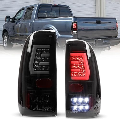 Miniatura 35 de ROXX Conjunto de luz trasera compatible con Ford F-150/F-250/F-350 1999 2000 2001 2002 2003 Ford F-150/F-250/F-350 lado del conductor y del pasajero