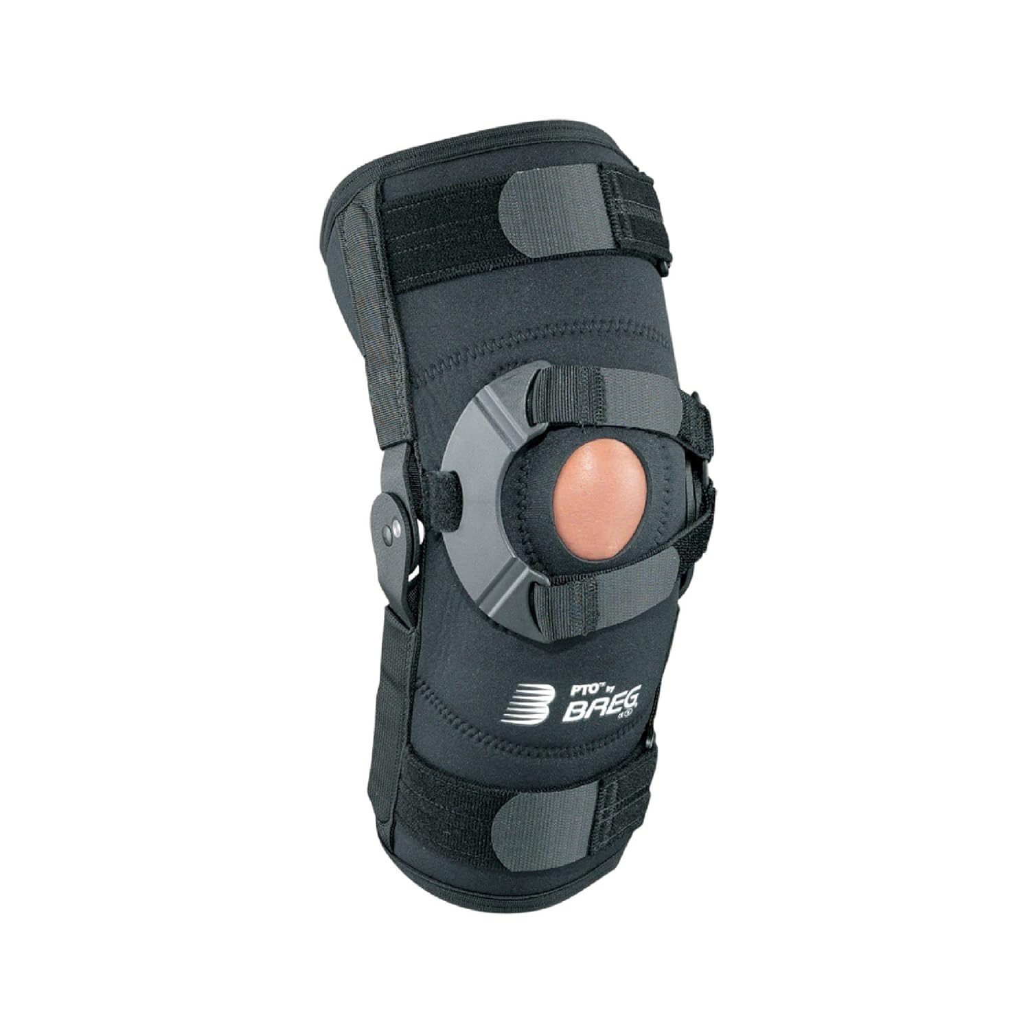 Breg PTO Soft Knee Brace, Neoprene, Closed Back (Right Knee, Small)