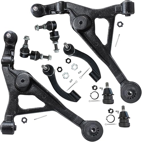 Miniatura 119 de Detroit Axle - Kit de suspensión frontal de 8 piezas para Chevy Aveo Aveo5 Pontiac G3 Wave Wave5 Suzuki Swift+ 2 brazos de control inferiores con