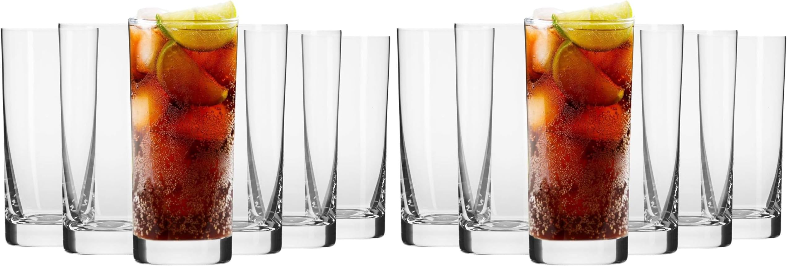 Krosno Vasos de Agua Jugo | Conjunto de 12 Piezas | 350 ML | Colección Blended | Perfectos para Uso en Casa, Restaurante y en Fiestas | Apto para Lavavajillas