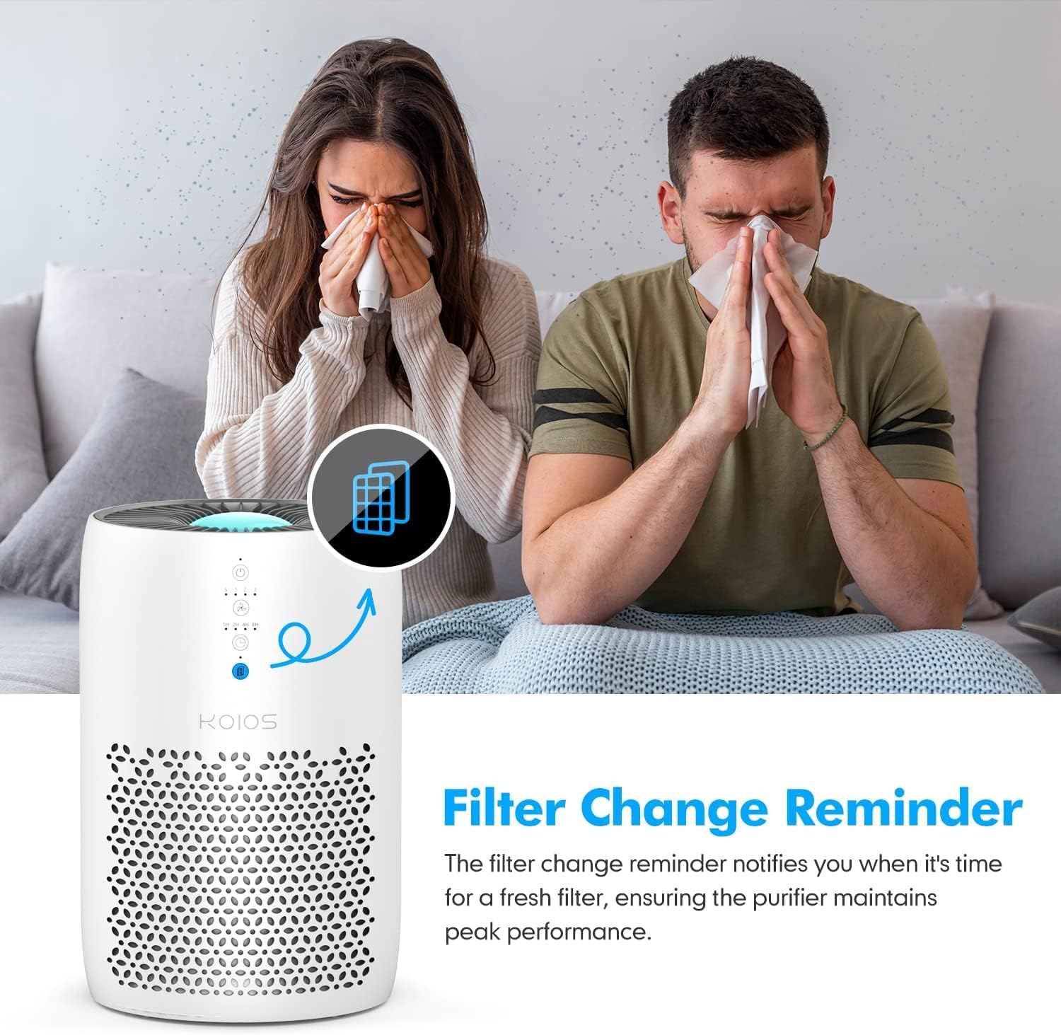 KOIOS H13 True HEPA Filter Compatiable with MOOKA, KOIOS EPI153 Air Purifier, Official Certified Replacement Filter - Image 6