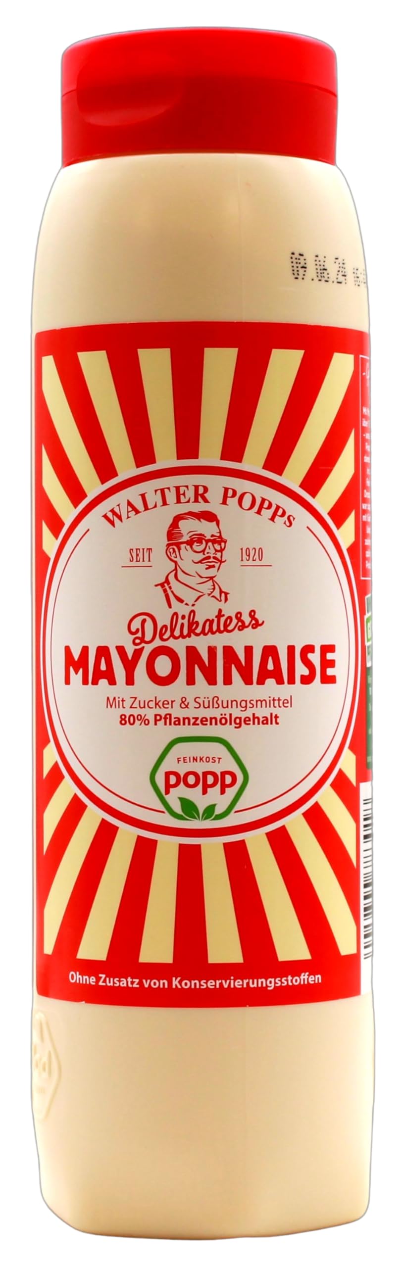 popp Delikatess Mayonnaise, 6er Pack (6 x 650ml)