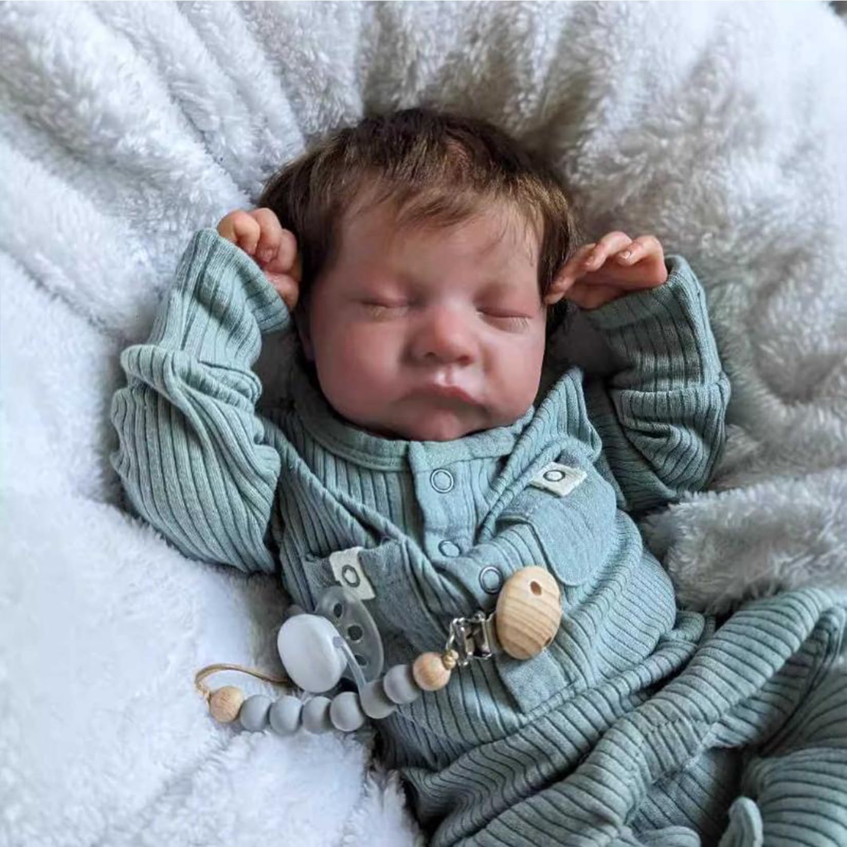 Odrodzona lalka dla dziewczynek 45,7 cm, ręcznie robiona, miękkie ciało, wygląda jak prawdziwe dziecko