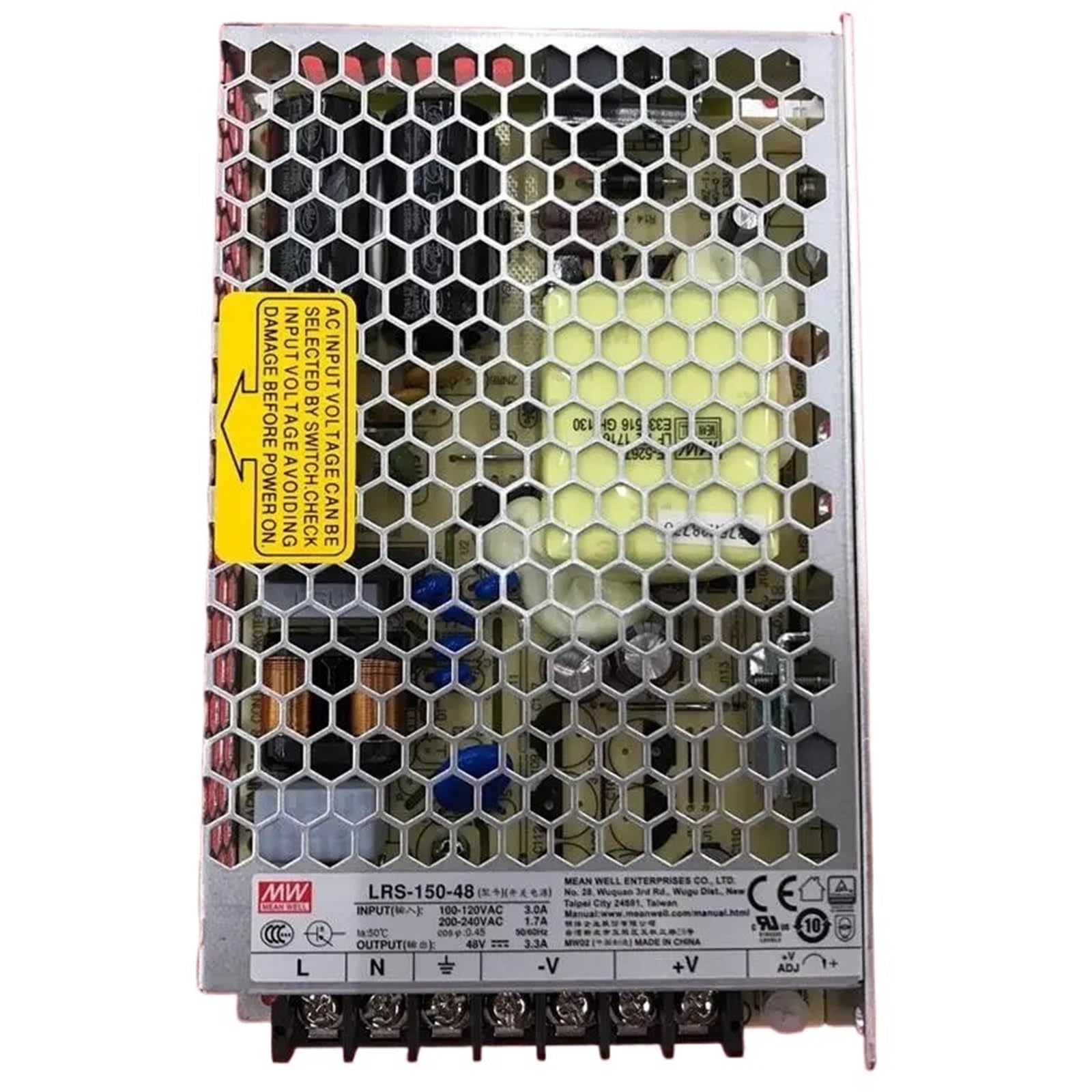Alimentatore da Banco,Alimentatore da Laboratorio LRS-150-12 LRS-150-15 LRS-150-24 LRS-150-36 LRS-150-48 Alimentatore a Uscita Singola da 150 W(LRS-150-24)