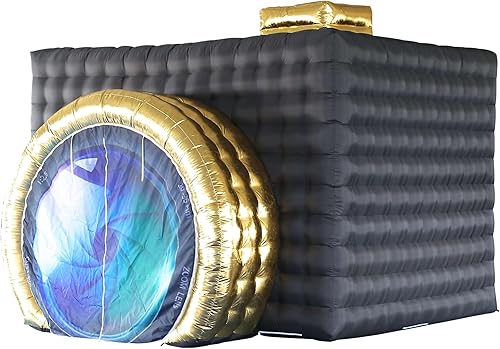 Vista 22 de SAYOK Tienda inflable del partido del club nocturno inflable de la cámara inflable blanca del recinto de la foto del recinto inflable del cubo