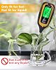 Soil Moisture Meter Digital, 4 in 1 Soil Tester withTemperature/pH/Moisture/Sunlight, Soil Testing Kit for Garden, Farm Outdoor/indoor (Black)
