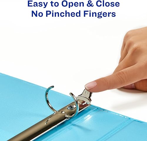 Miniatura 7 de Avery Luxe Collection - Carpeta holográfica duradera de 3 anillos, cubierta de vista personalizable, anillos redondos de 1 pulgada, 1 carpeta