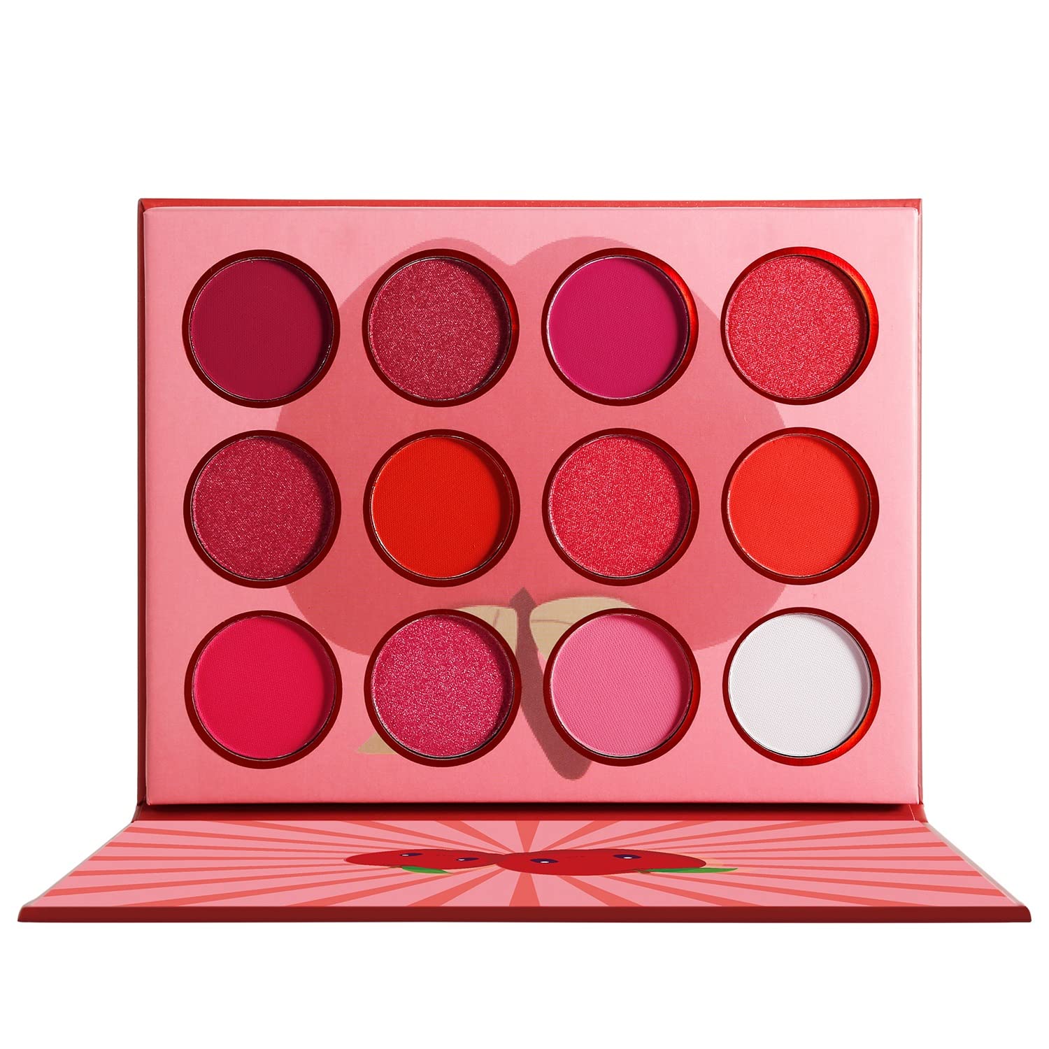 Paletas de sombras de ojos 20pcs / lot rojo sombra de ojos Paleta Cosméticos Blush lindo sombra de ojos personalizado sombra de ojos paleta con logo Paletas de sombras de ojos profesionales (Size : P