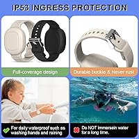 Vista 5 de Paquete de 2 soportes de pulsera Tile Mate - Funda de silicona suave impermeable para niñosadolescentesancianos