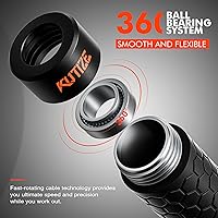 Vista 6 de Cuerda de saltar, cuerda de saltar pesada para hombres y mujeres, cuerdas de saltar pesadas ajustables de 1 libra, adecuada para boxeo, cardio