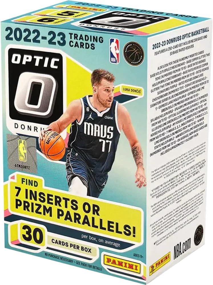 2022-23 Donruss Optic NBA Basketball Value Blaster Box Factory Sealed 6 Packs Per Box